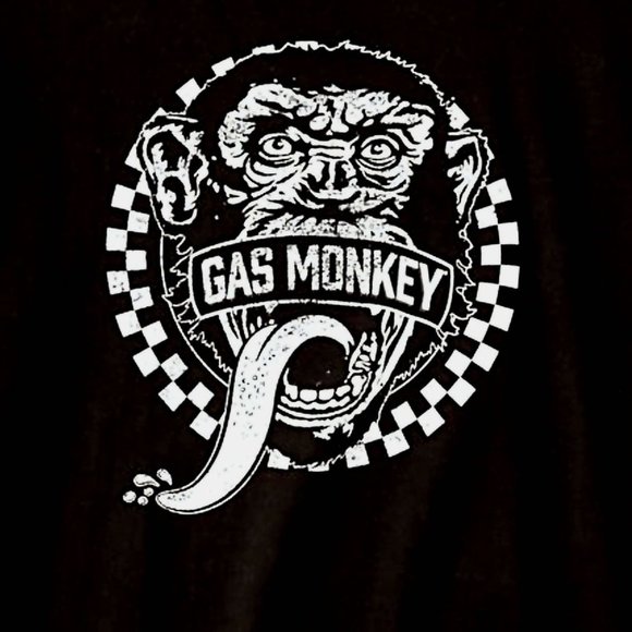 Gas Monkey Garage Classic Logo Vintage Style Official T-Shirt XXL 2XL NWT - Picture 2 of 3